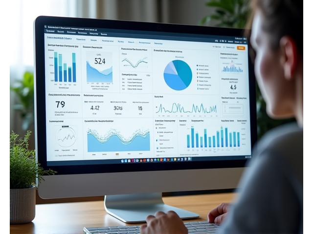 Gráficos interactivos de un dashboard de salud mostrando métricas de sueño, actividad y estrés